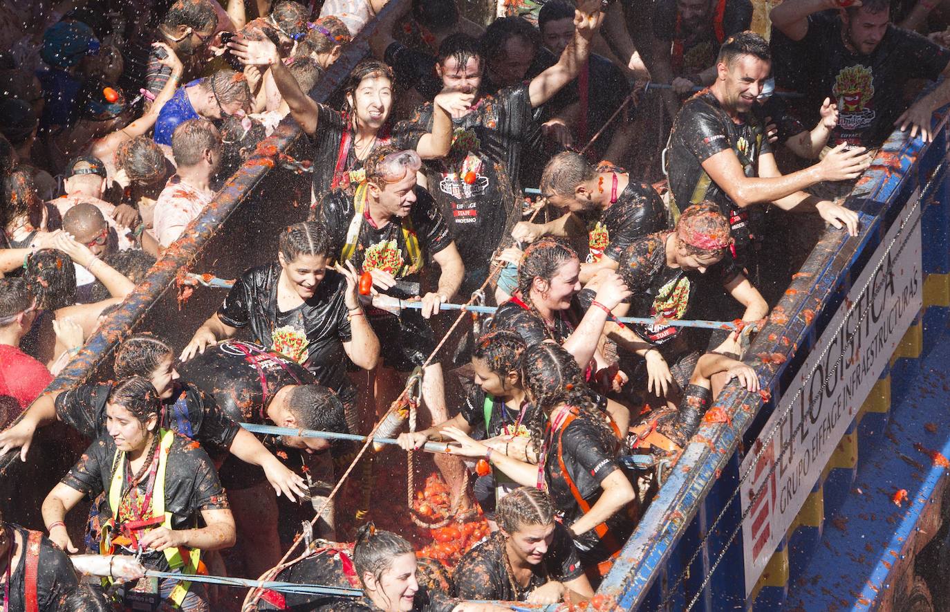 Fotos: La Tomatina de Buñol 2019, en imágenes