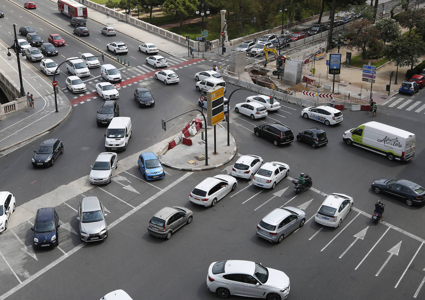 Atascos en Valencia tras la vuelta de las vacaciones