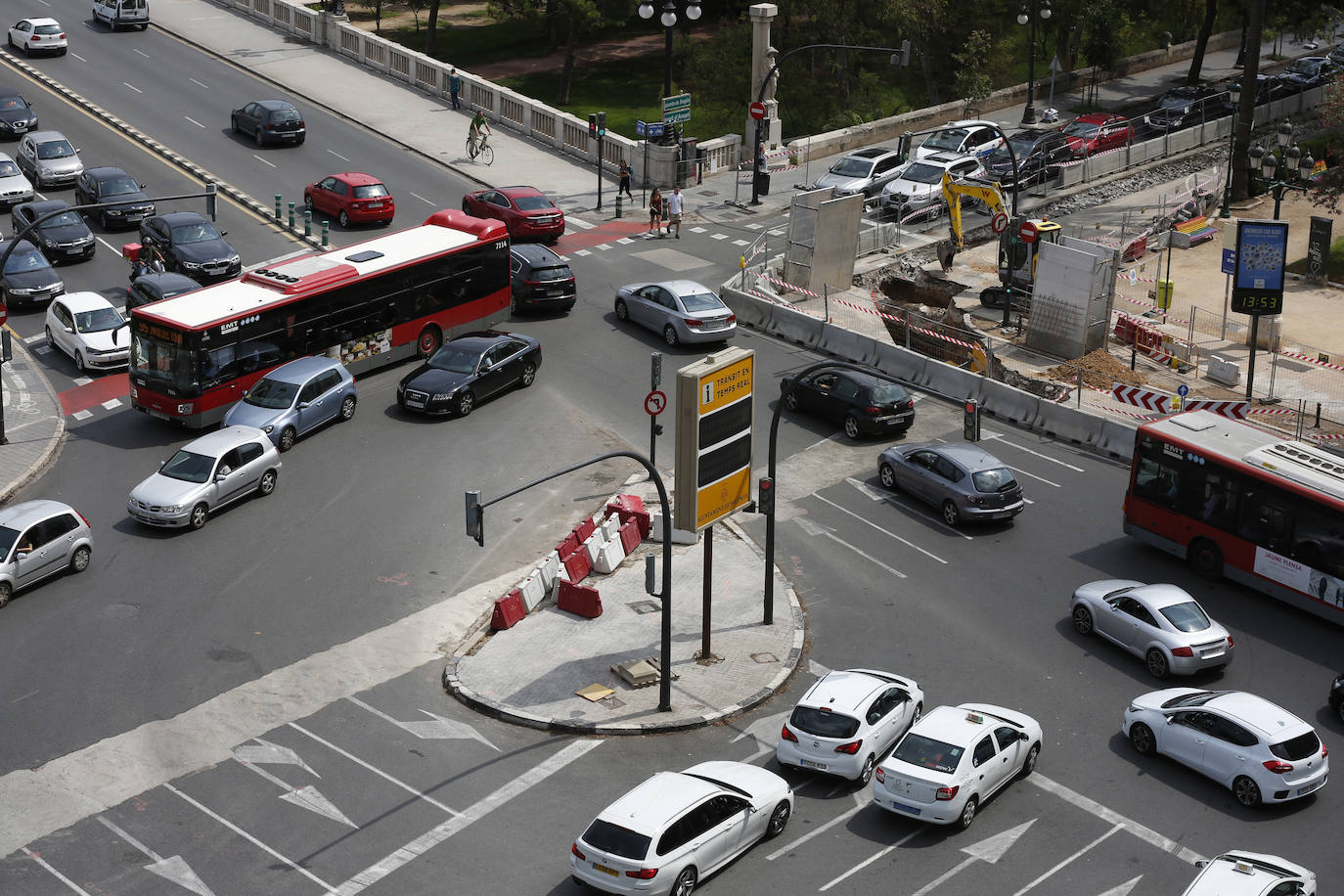 Atascos en Valencia tras la vuelta de las vacaciones