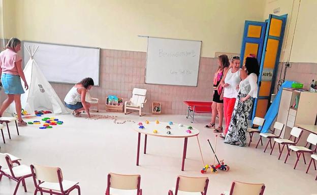 La nueva aula que ocuparán los alumnos de 2 a 3 años y que ya está preparada. 