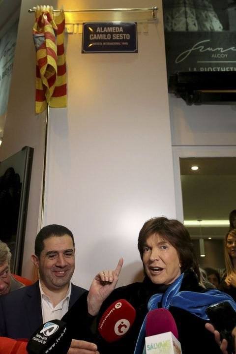 Inauguración de la Alameda Camilo Sesto en Alcoy.