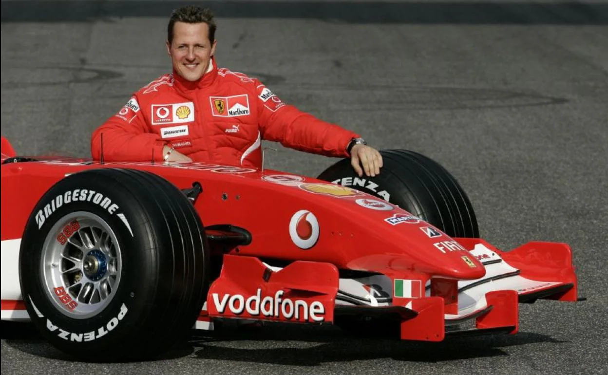 Michael Schumacher durante su etapa en la F1 con Ferrari.