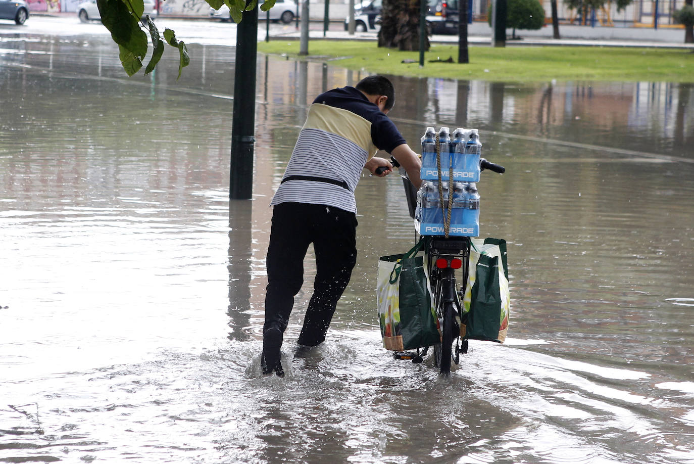 Efectos del temporal en Murcia.