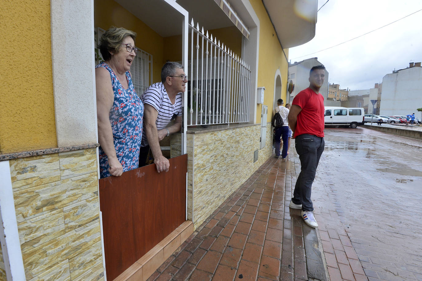 Efectos del temporal en Murcia.