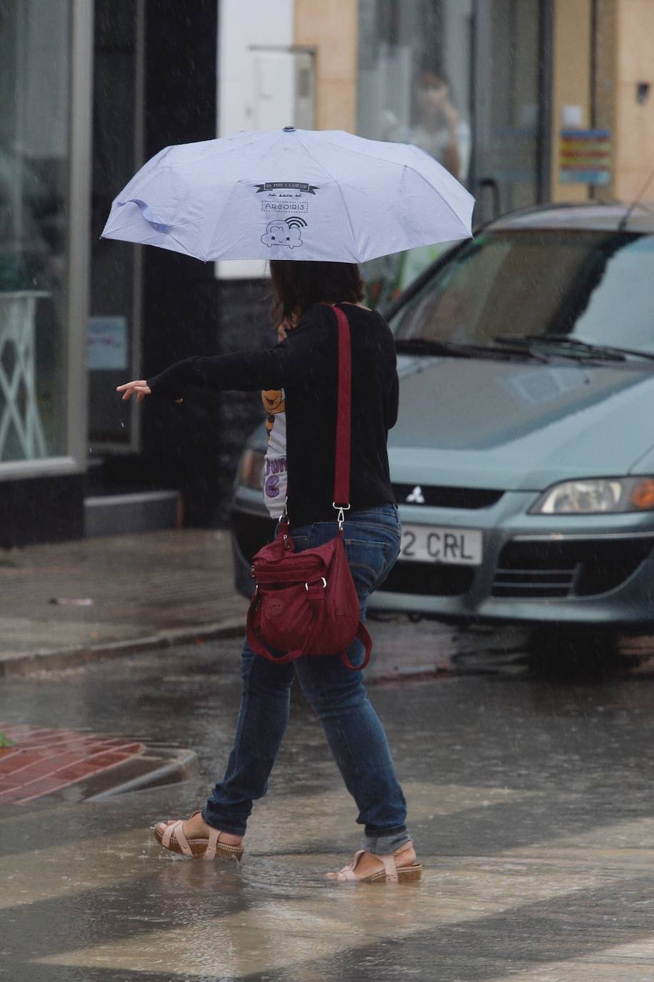 Efectos del temporal en Murcia.