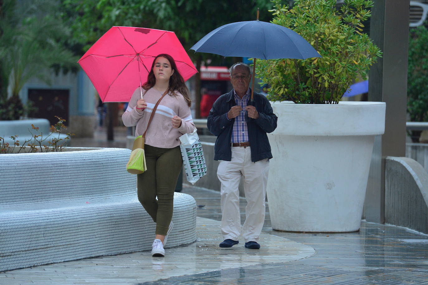 Efectos del temporal en Murcia.