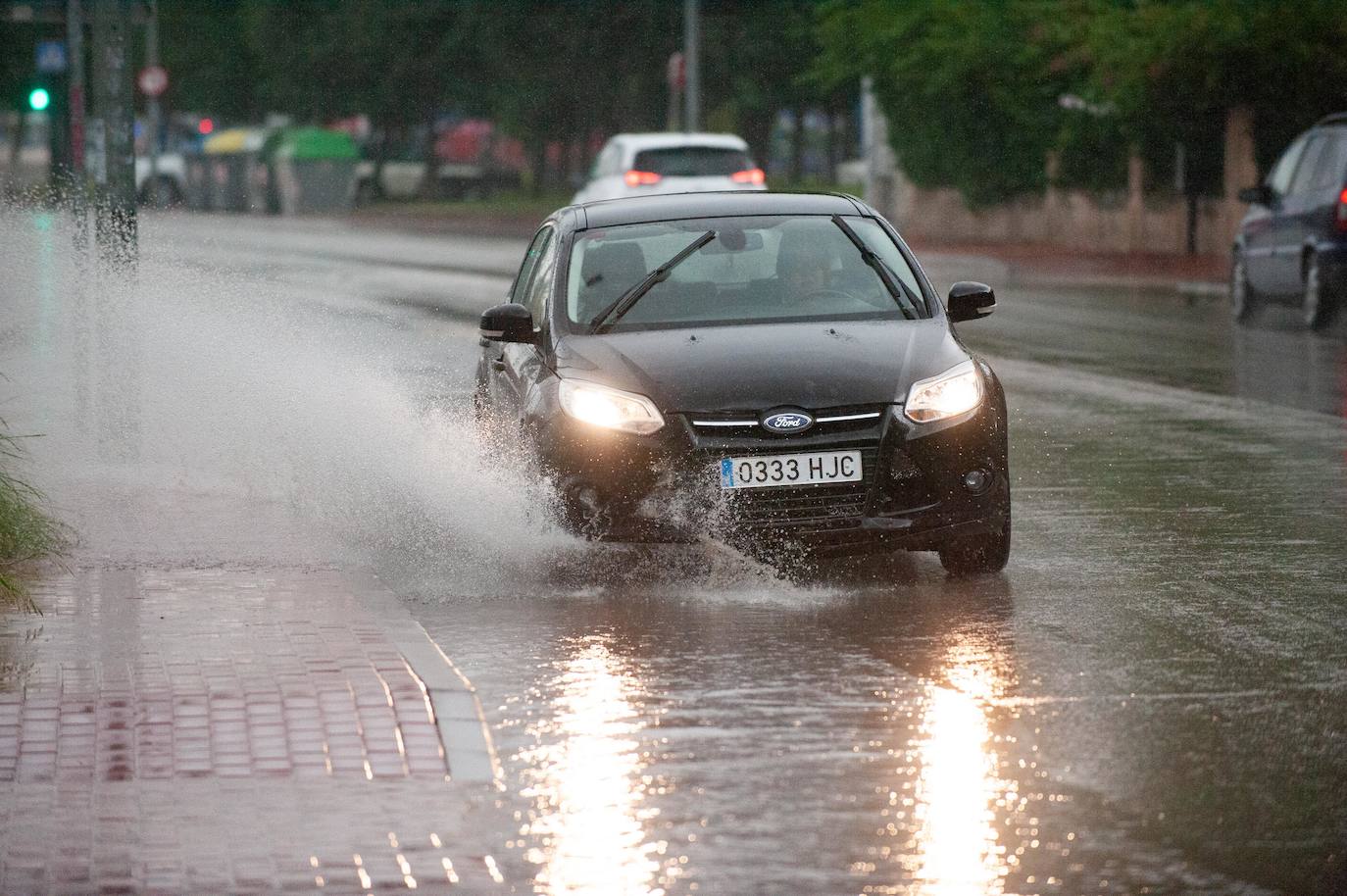 Efectos del temporal en Murcia.