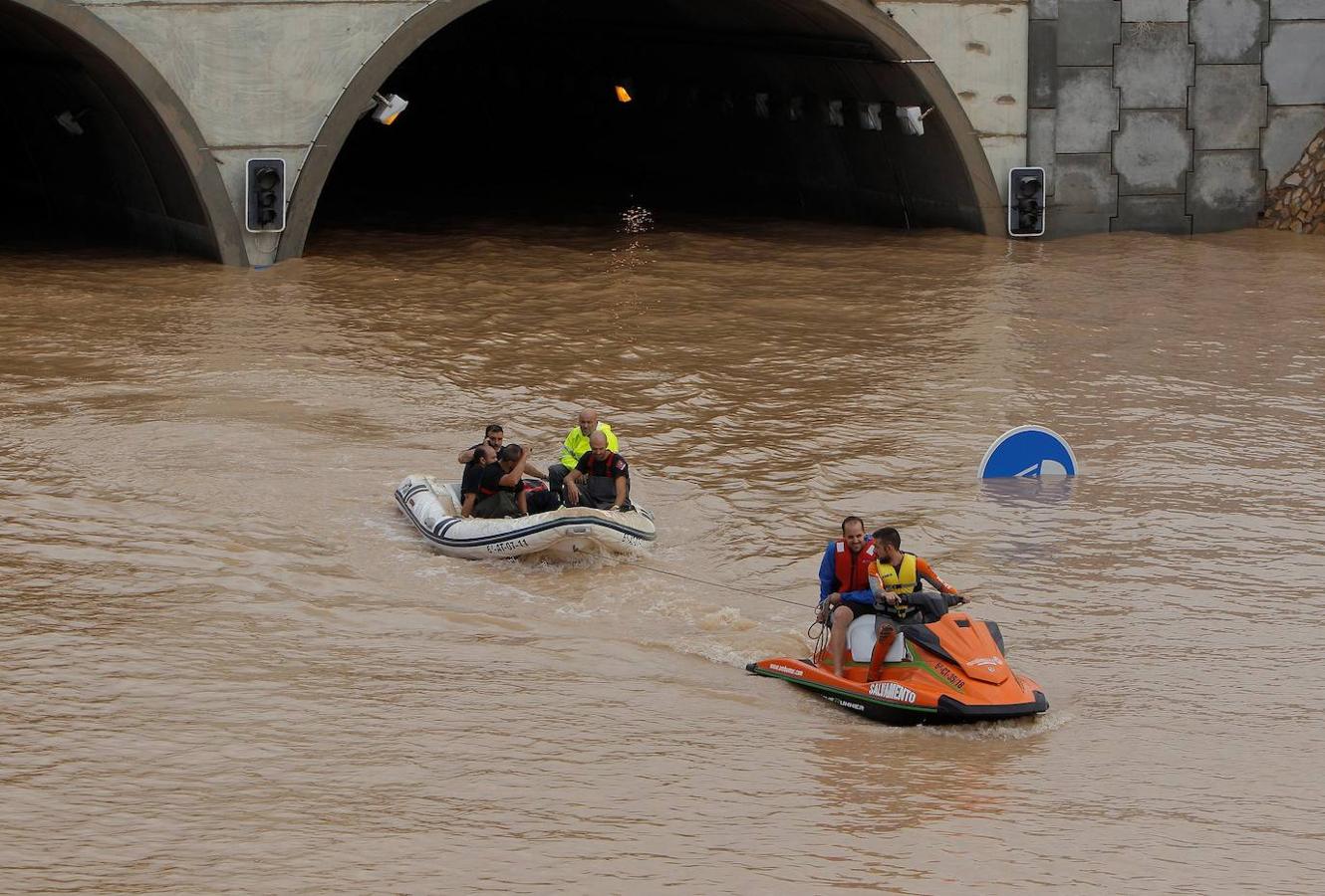 Fotos: Desbordamiento del Segura