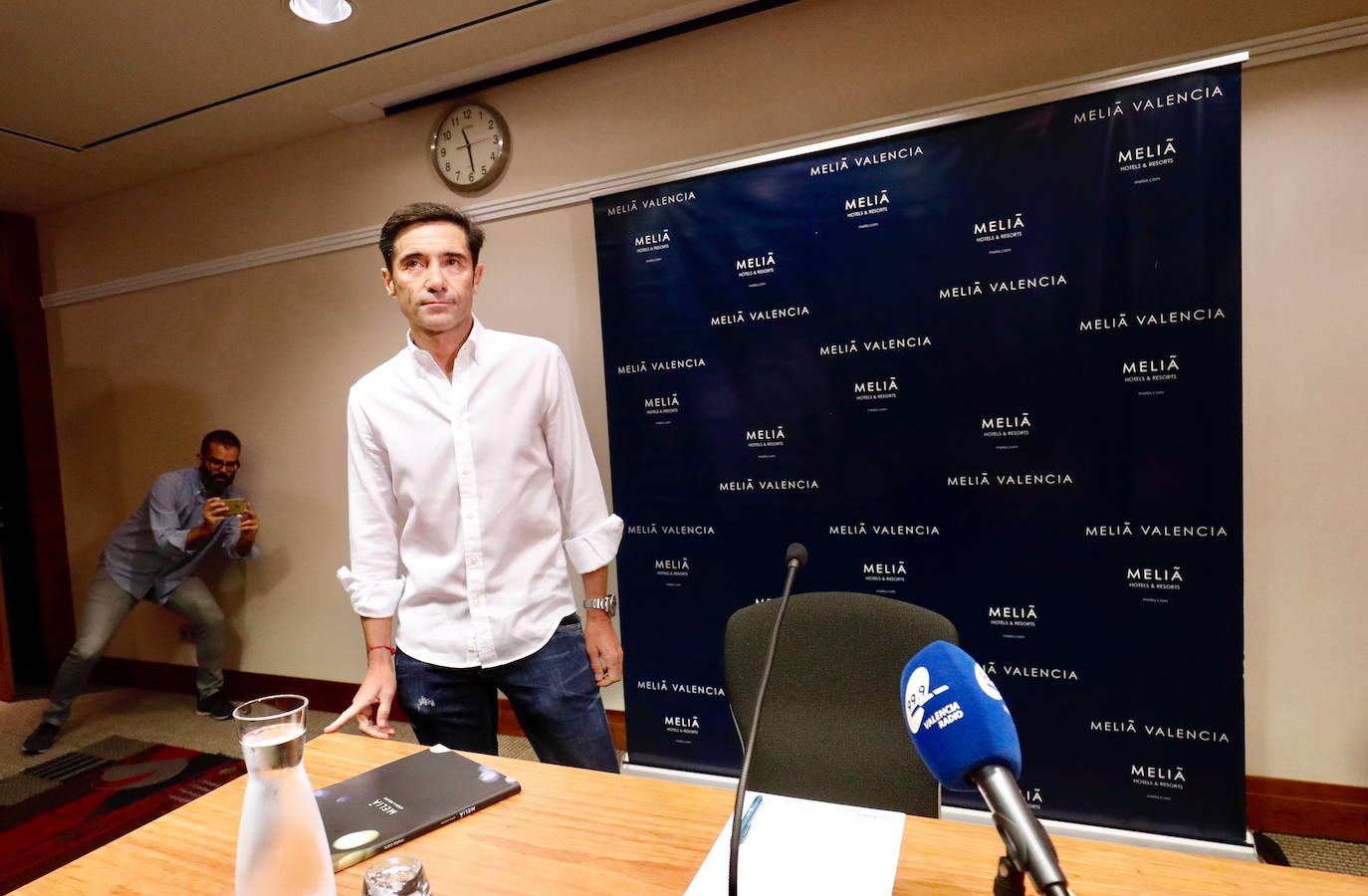 Fotos: La rueda de prensa de Marcelino en imágenes