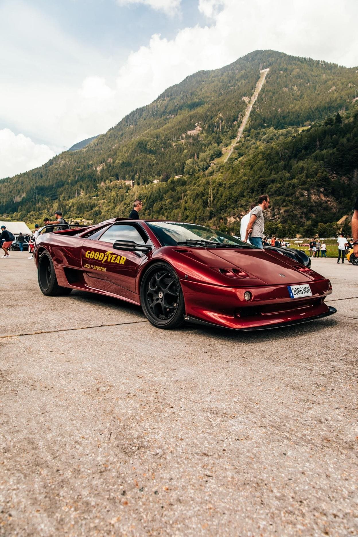 El Lamborghini Diablo SVR del 'trader' y deportista y Josef Ajram, uno de los pocos españoles que participó en la exhibición.