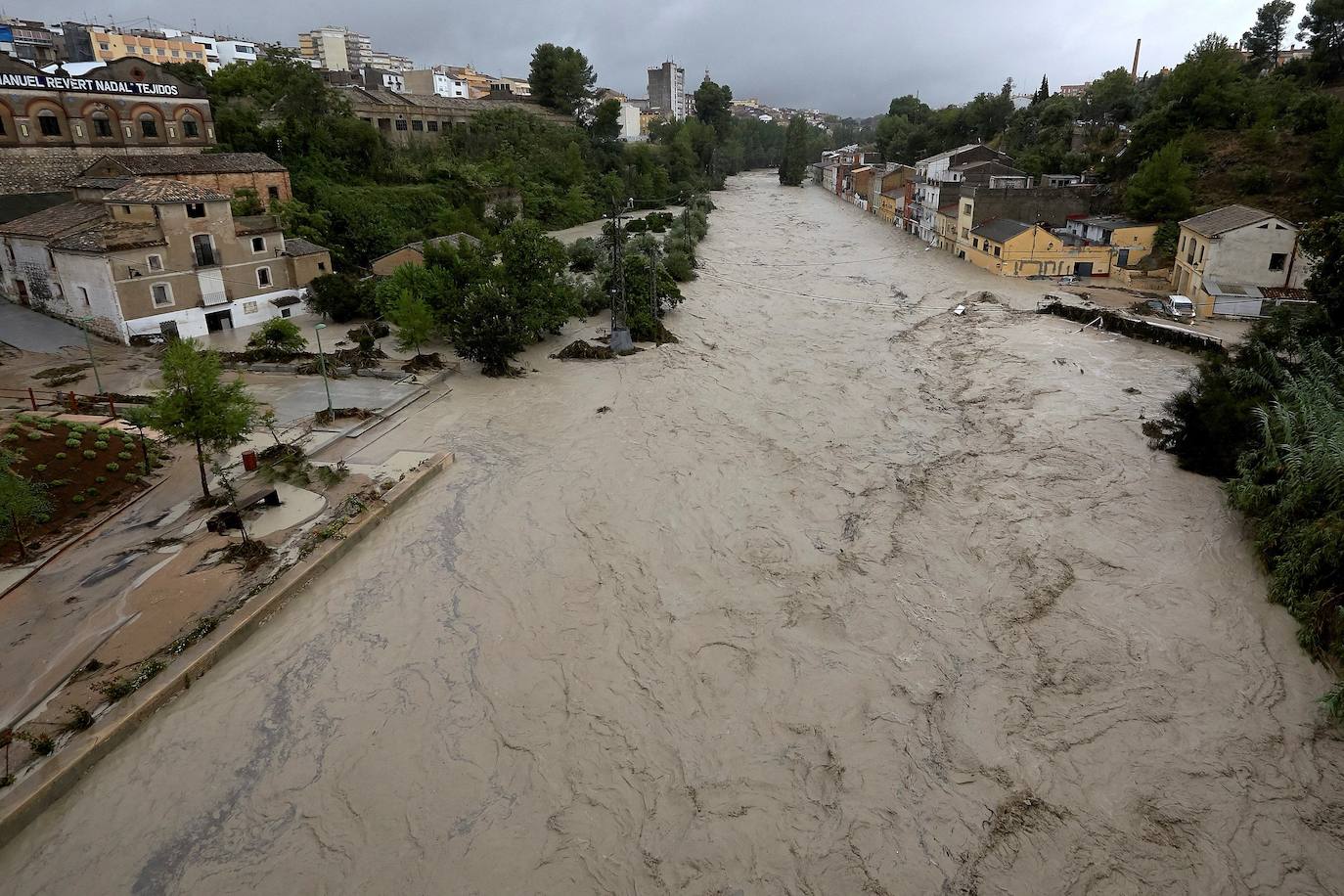 Desbordamiento del río Clariano.