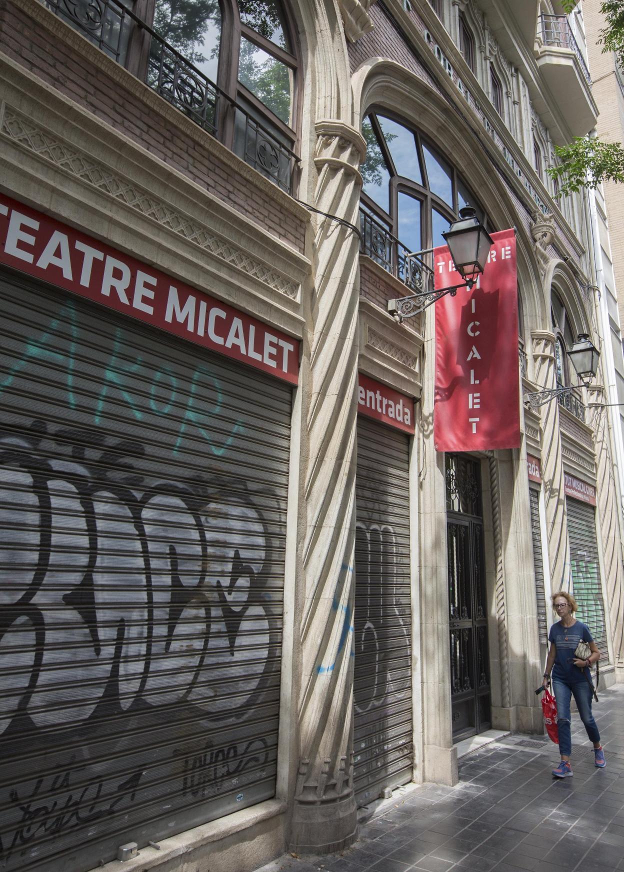 Fachada del Teatro El Micalet, situado en Guillem de Castro. 