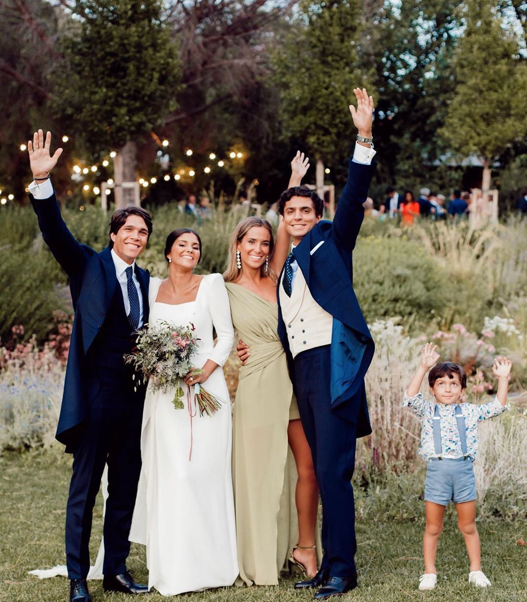 María Pombo y Pablo Castellano junto a María García de Jaime y Tomás Páramo.