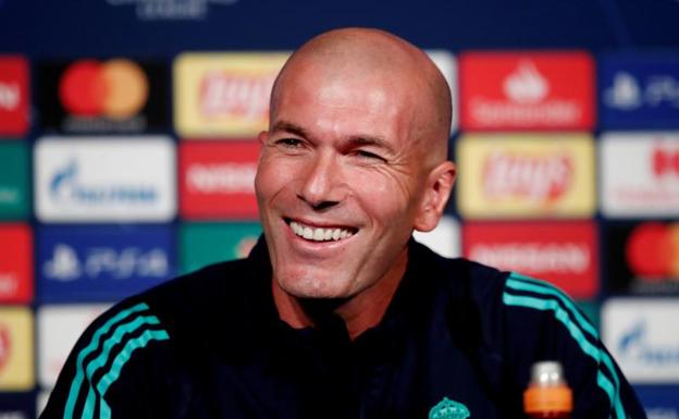 Zinedine Zidane, durante la rueda de prensa. 