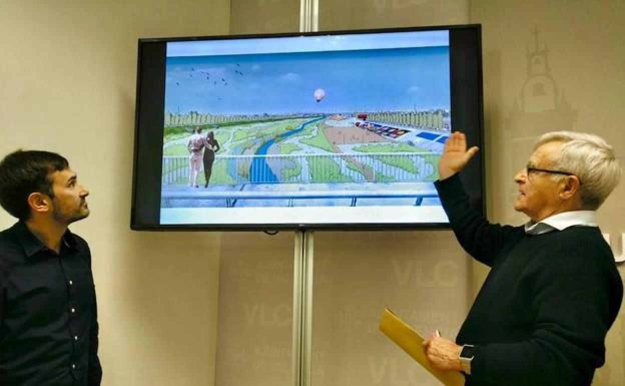 Joan Ribó durante la presentación del proyecto.