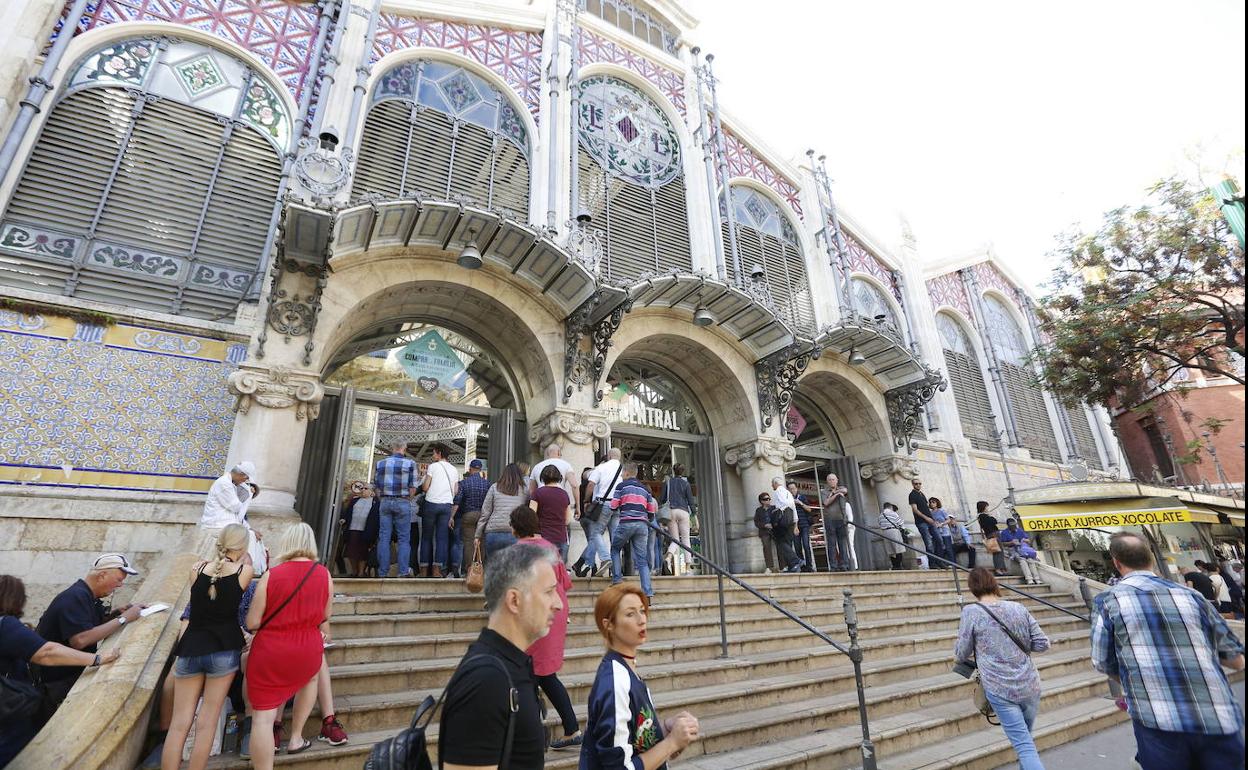 Fachada del Mercado Central de Valencia.