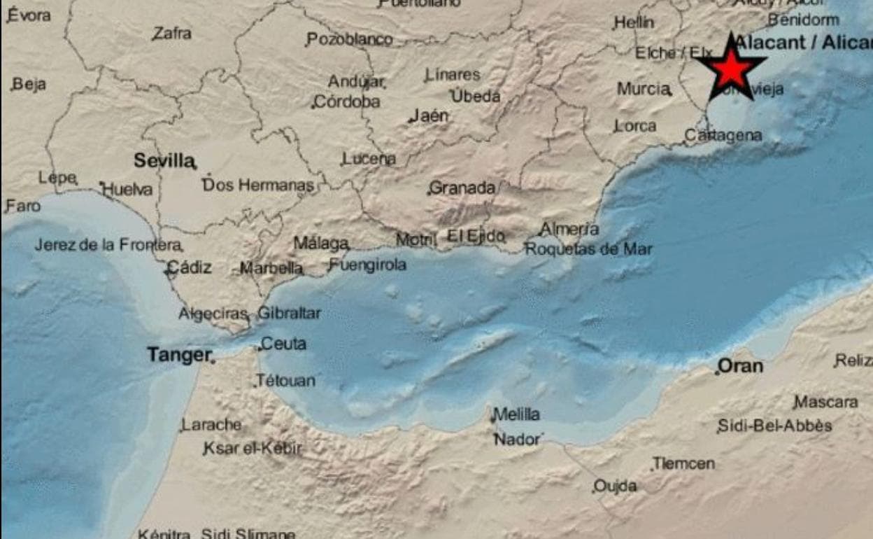 Santa Pola registra esta madrugada dos terremotos de hasta 2,1 grados