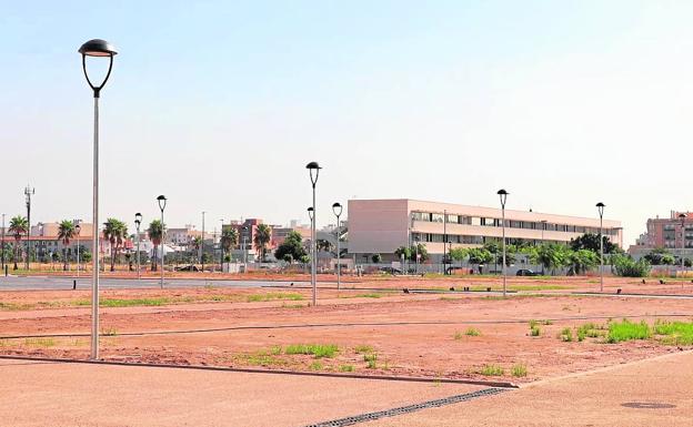 Las obras que se están desarrollando en el parque Benamá. 