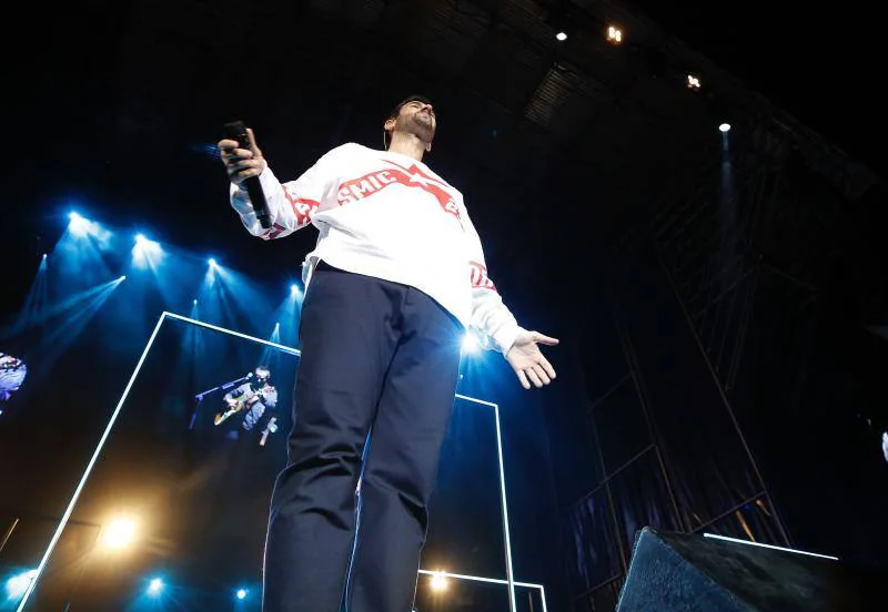 El concierto de Melendi en la plaza de toros de Valencia.