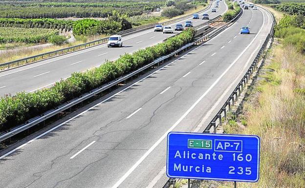 Un tramo de la autopista AP-7. 