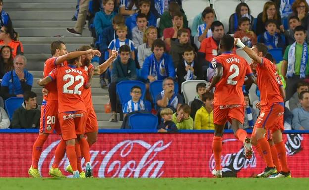 El Getafe remonta y se lleva los tres puntos frente a la Real Sociedad