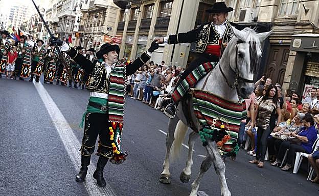 Entrada de Moros y Cristianos en Valencia.