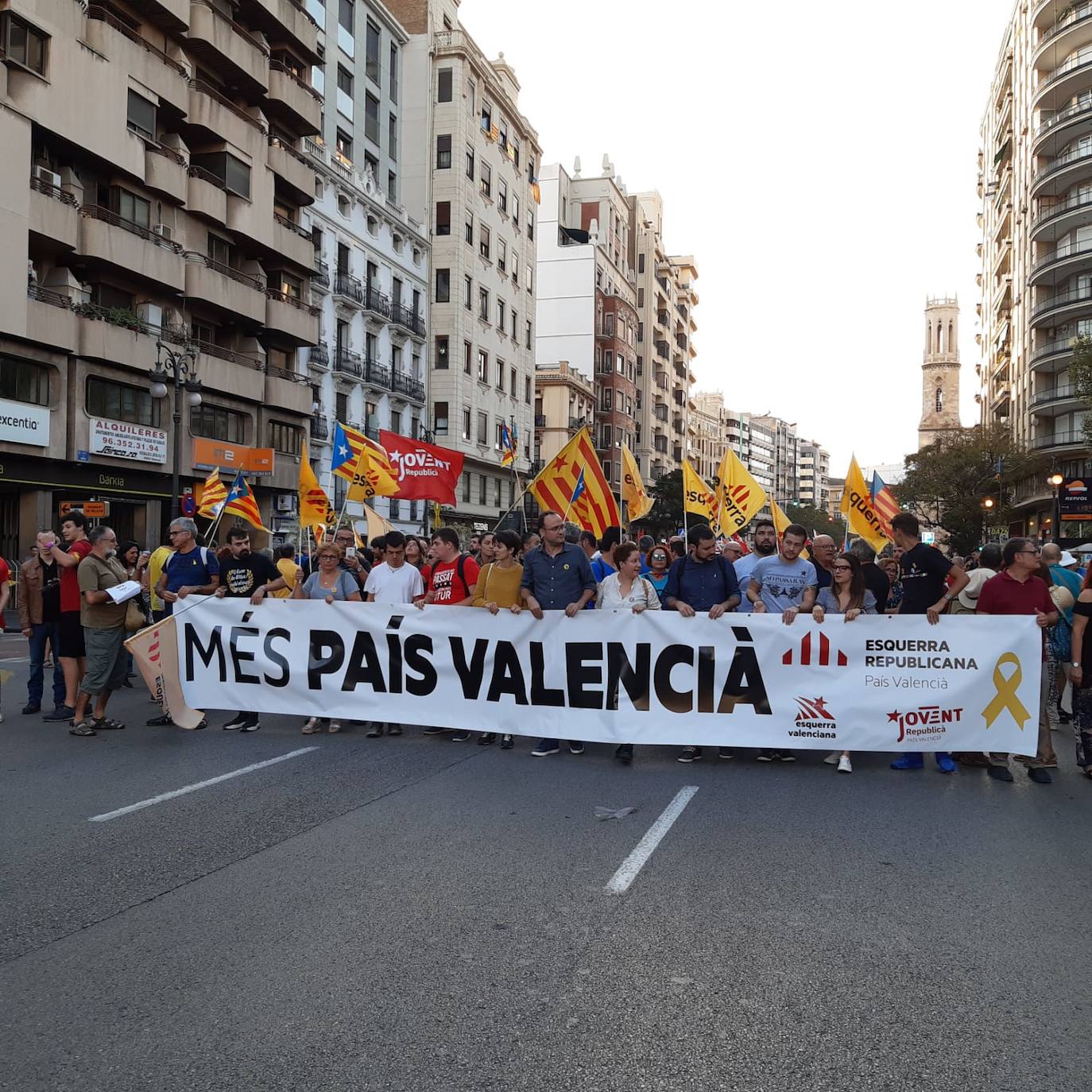 Fotos: Manifestaciones del 9 d&#039;Octubre en Valencia