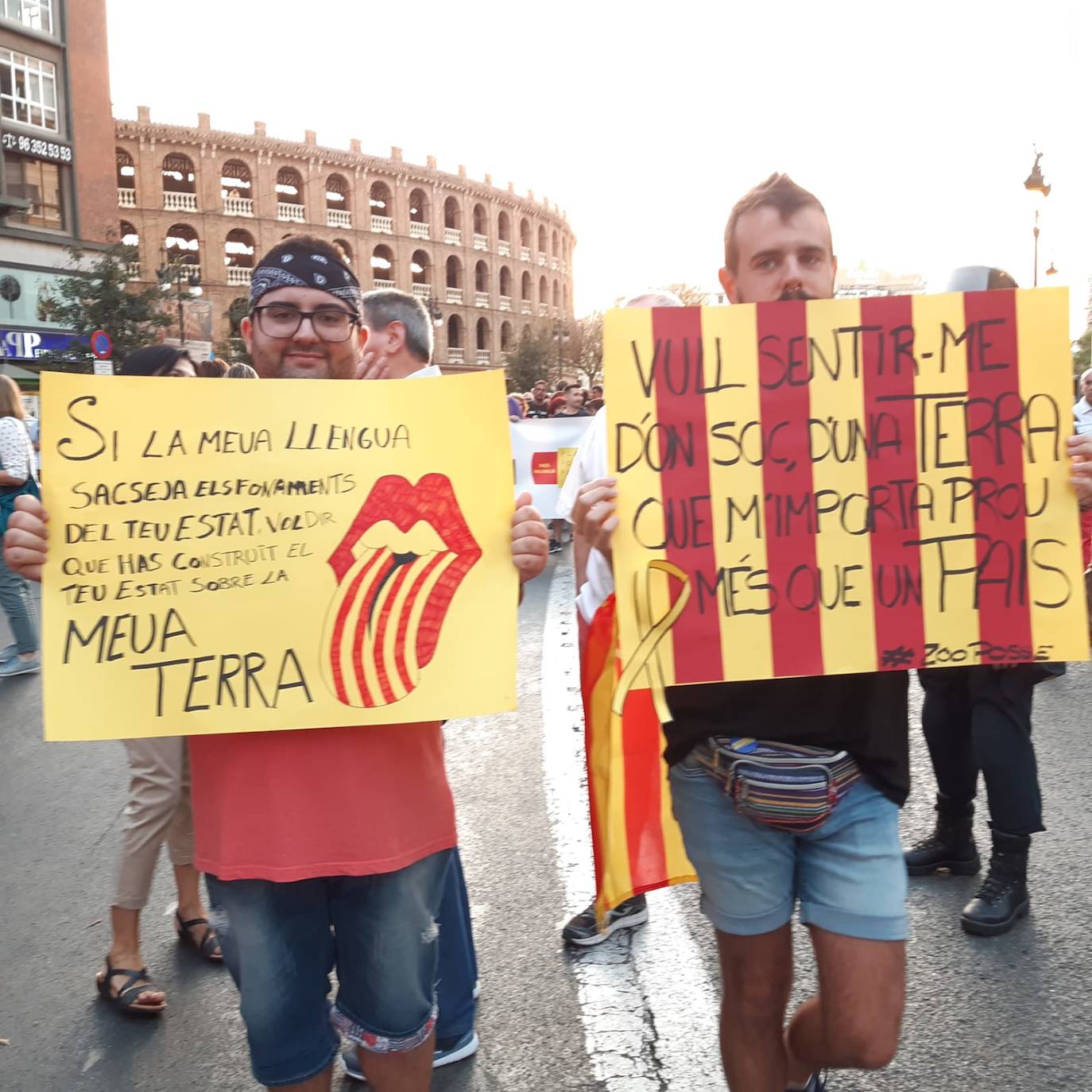 Fotos: Manifestaciones del 9 d&#039;Octubre en Valencia