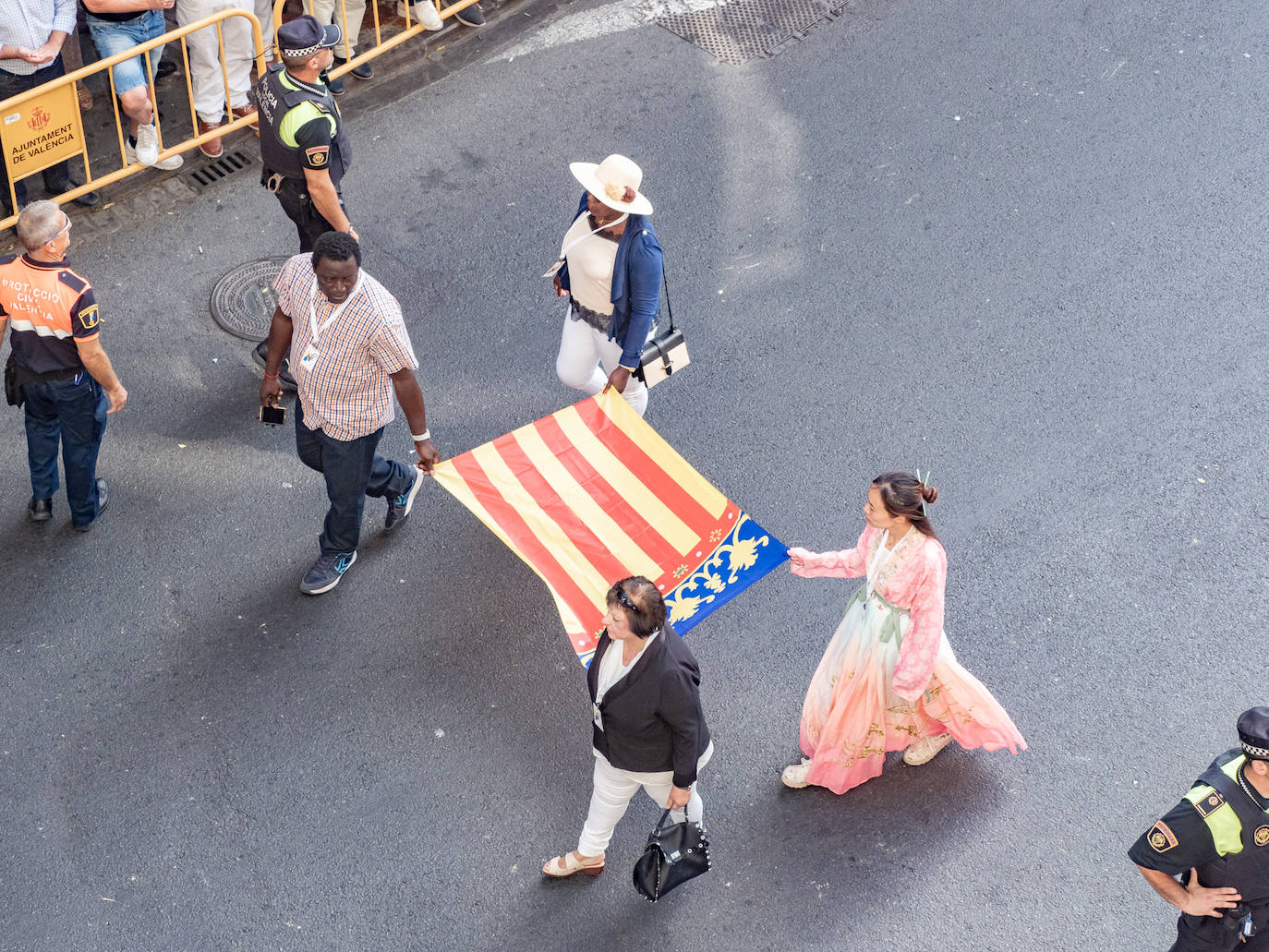 Procesión cívica de Valencia por el 9 d'Octubre de 2019