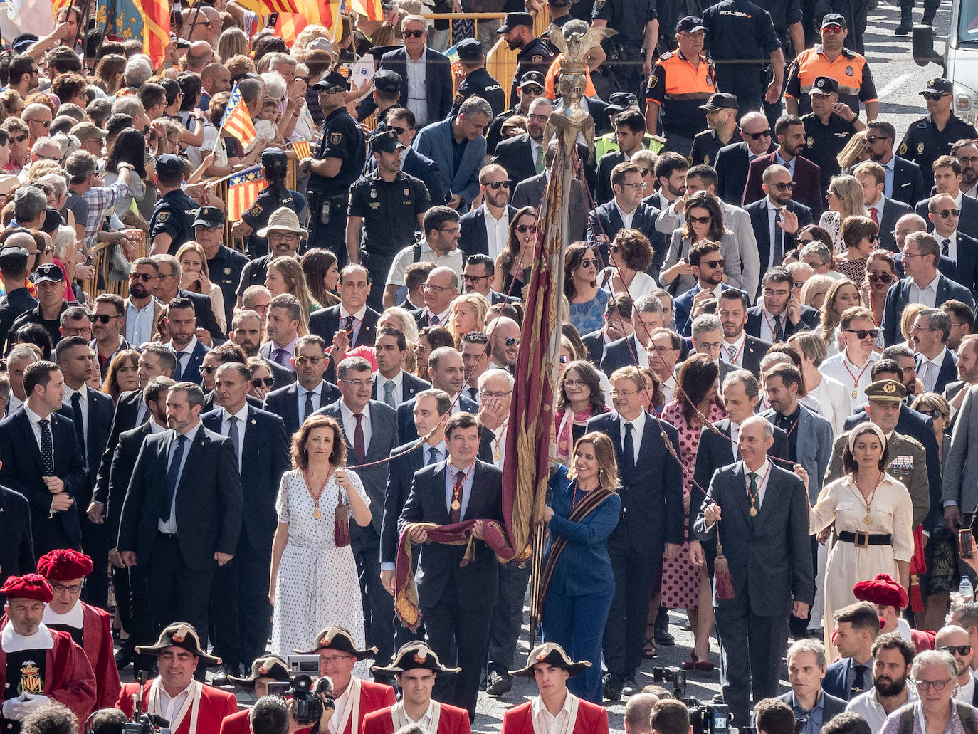 Procesión cívica de Valencia por el 9 d'Octubre de 2019