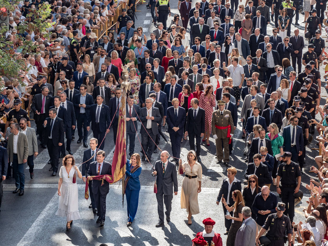 Procesión cívica de Valencia por el 9 d'Octubre de 2019