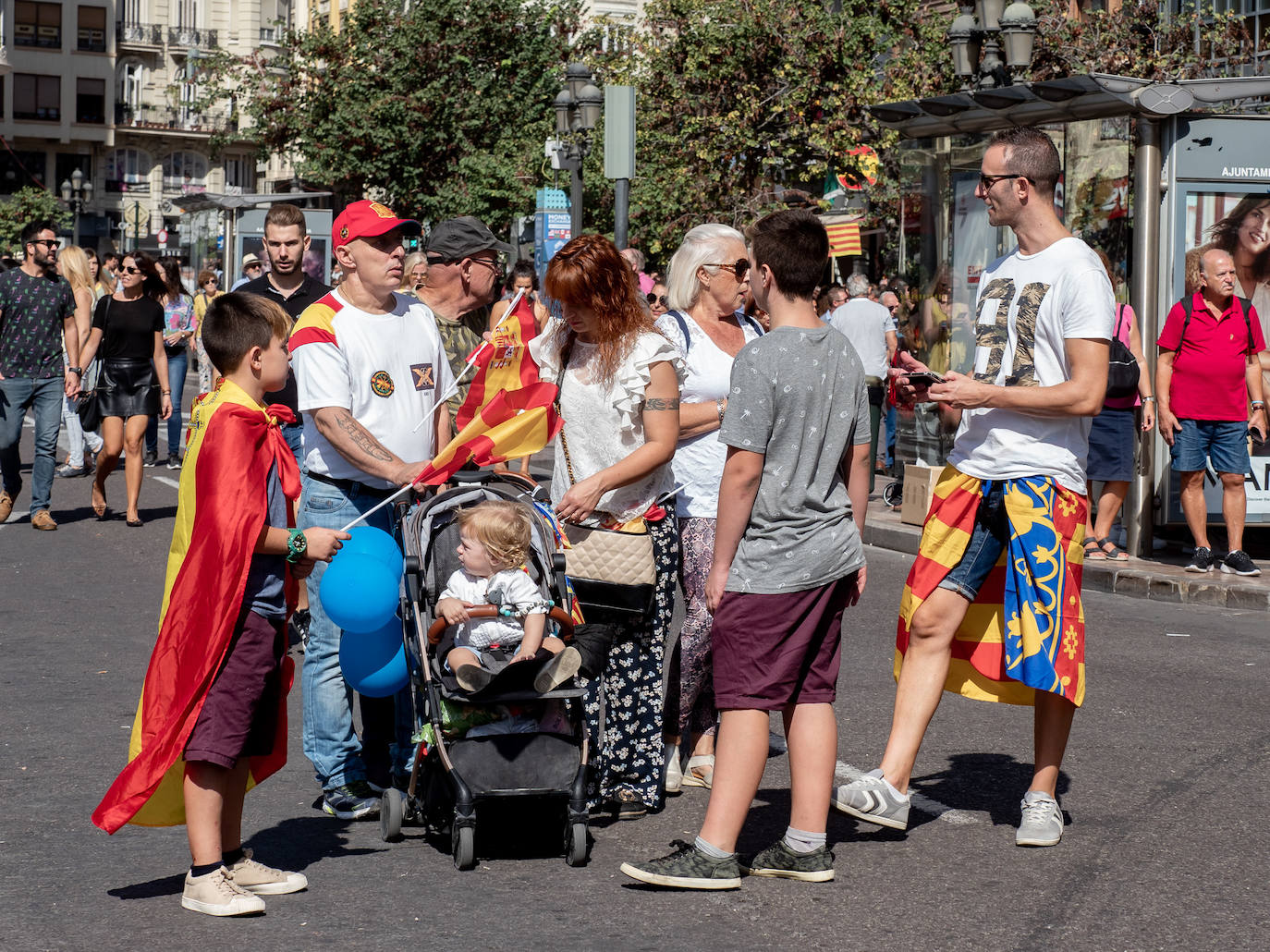 Procesión cívica de Valencia por el 9 d'Octubre de 2019