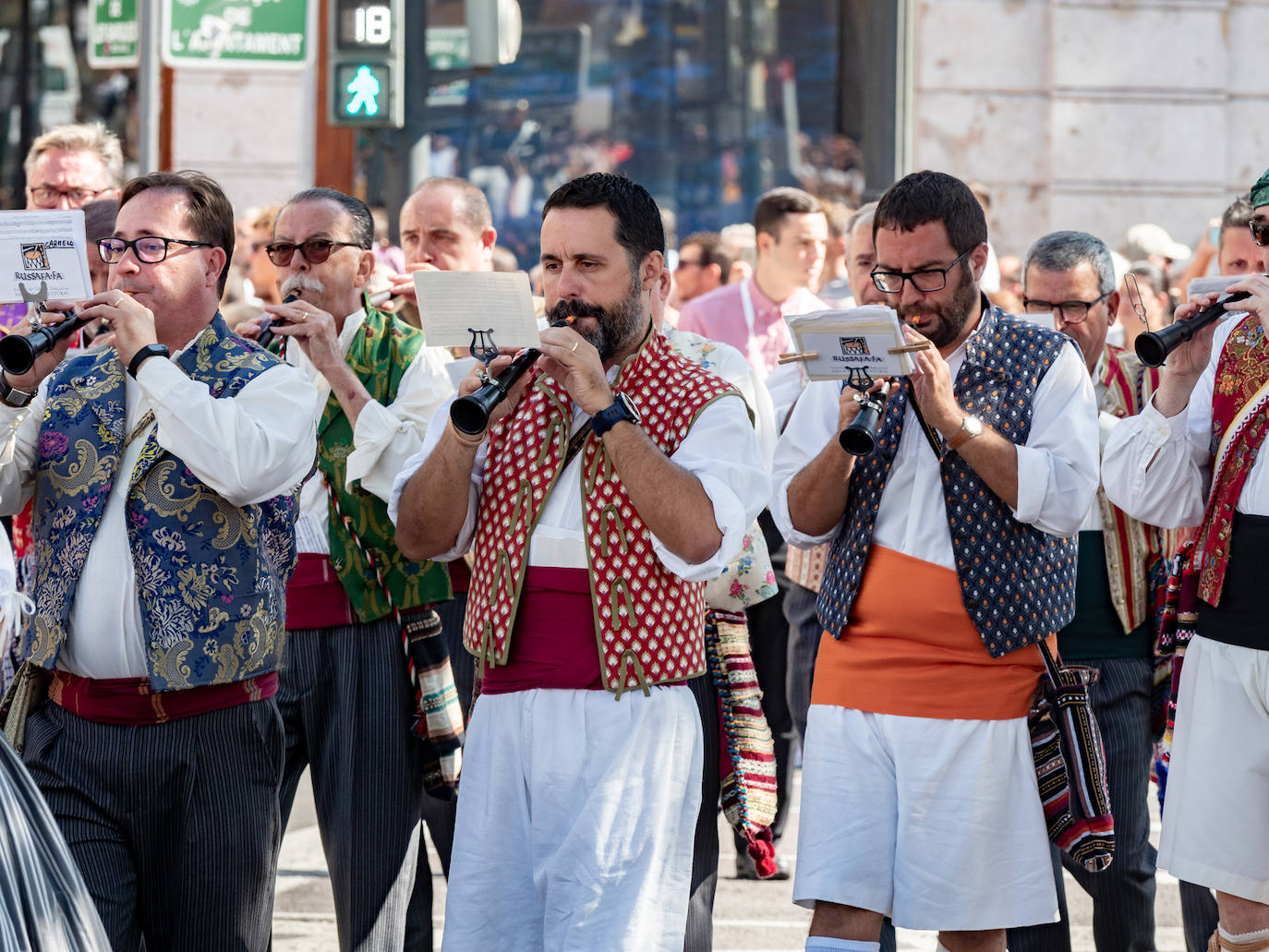 Procesión cívica de Valencia por el 9 d'Octubre de 2019