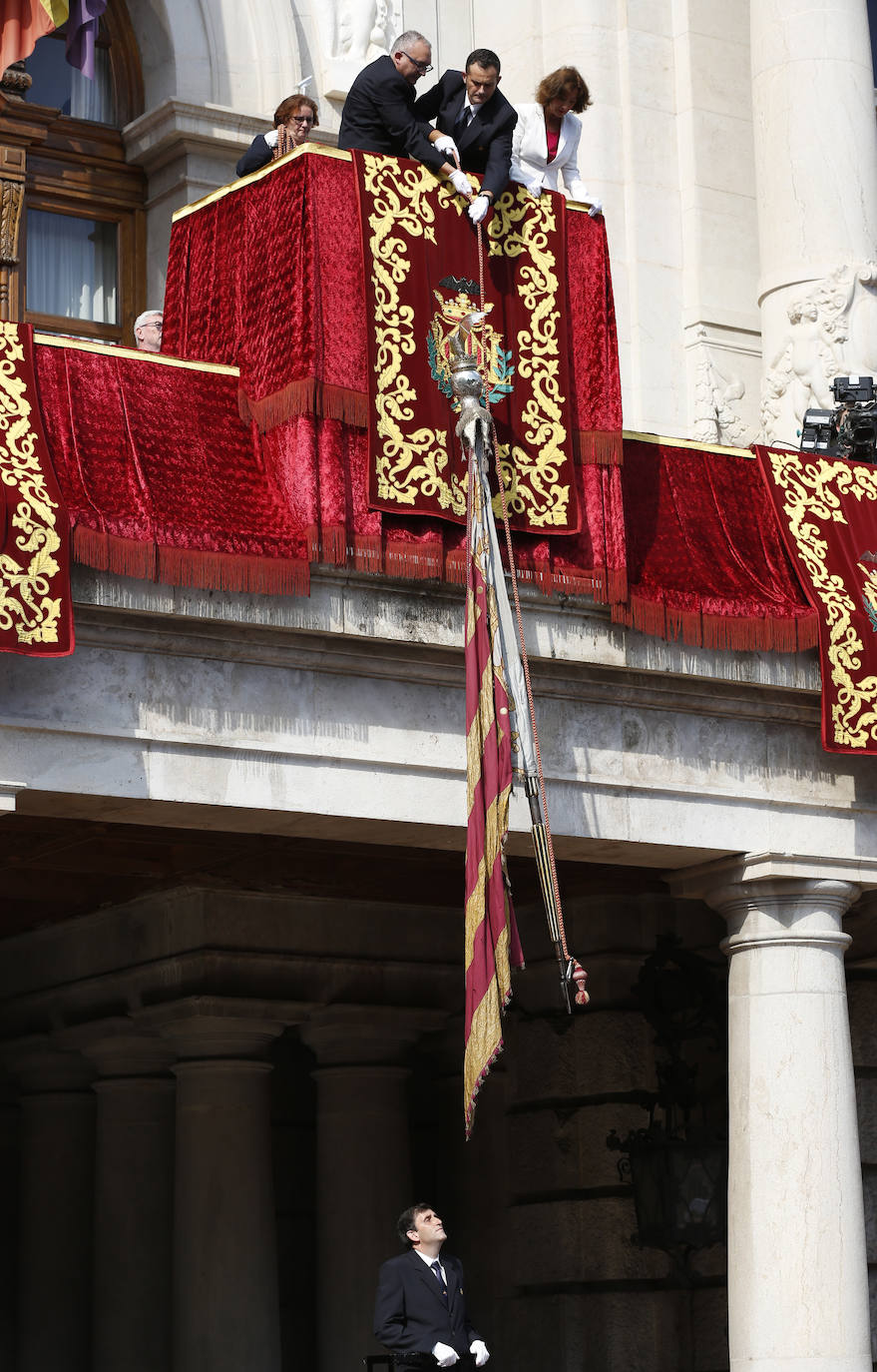 Procesión cívica de Valencia por el 9 d'Octubre de 2019