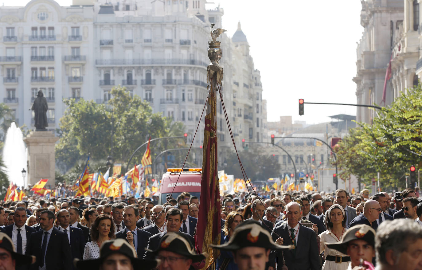 Procesión cívica de Valencia por el 9 d'Octubre de 2019