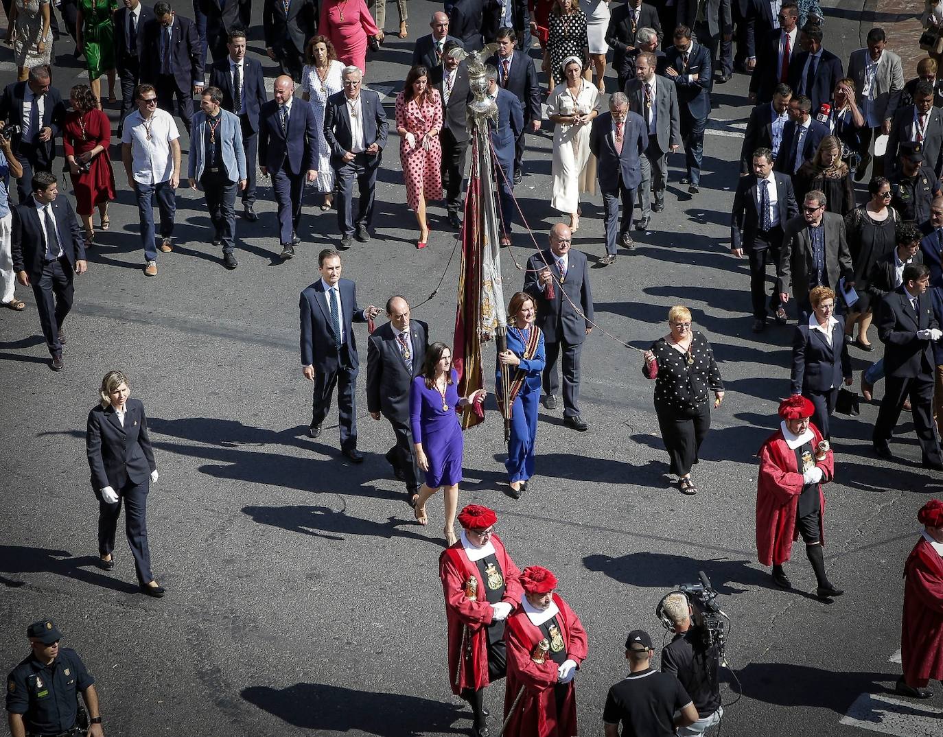 Procesión cívica de Valencia por el 9 d'Octubre de 2019