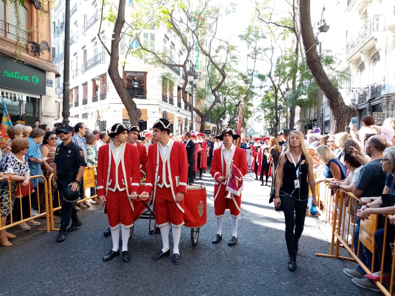 Procesión cívica de Valencia por el 9 d'Octubre de 2019