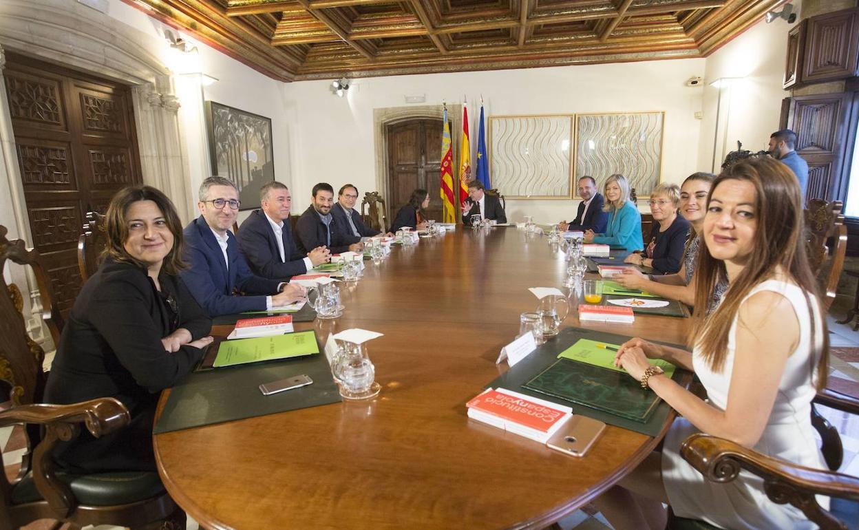 Reunión del Gobierno valenciano