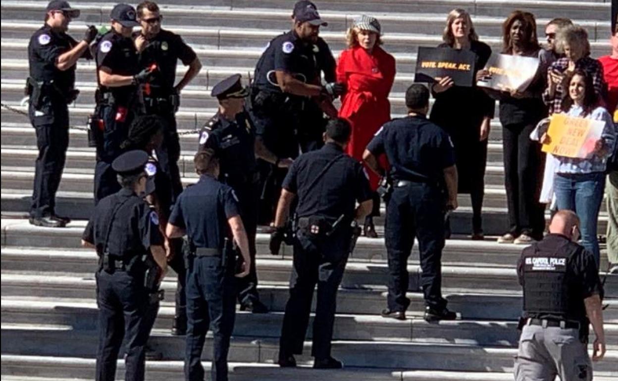 Arresto de Jane Fonda.