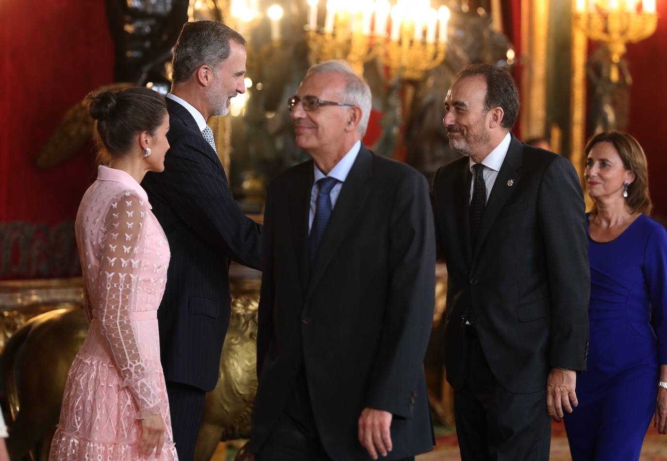 Recepción en el Palacio Real con motivo la Fiesta Nacional de 2019