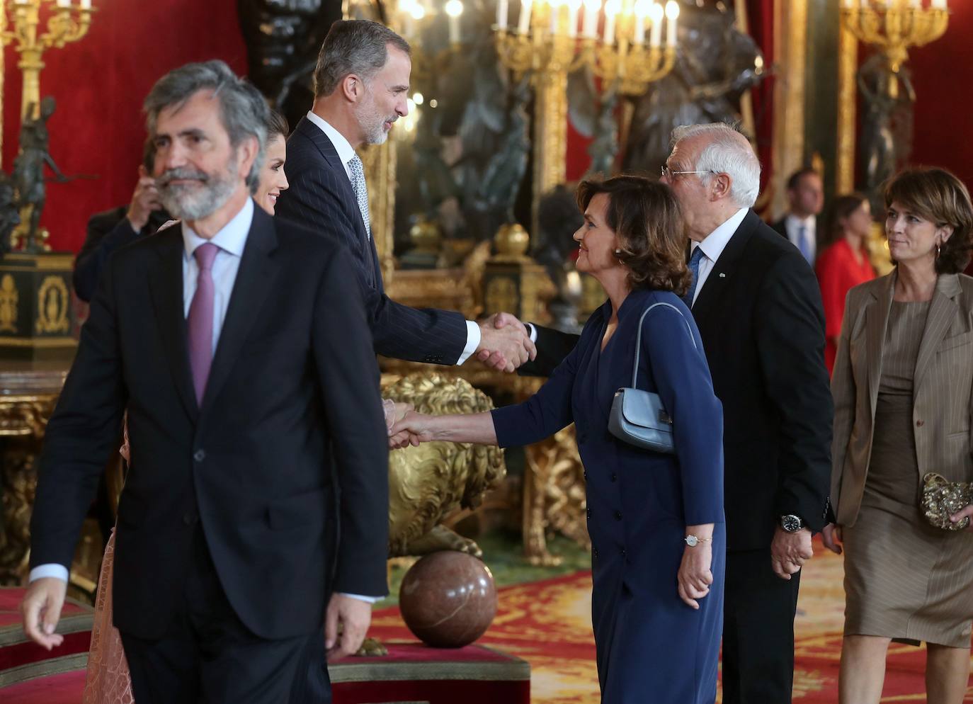 Recepción en el Palacio Real con motivo la Fiesta Nacional de 2019