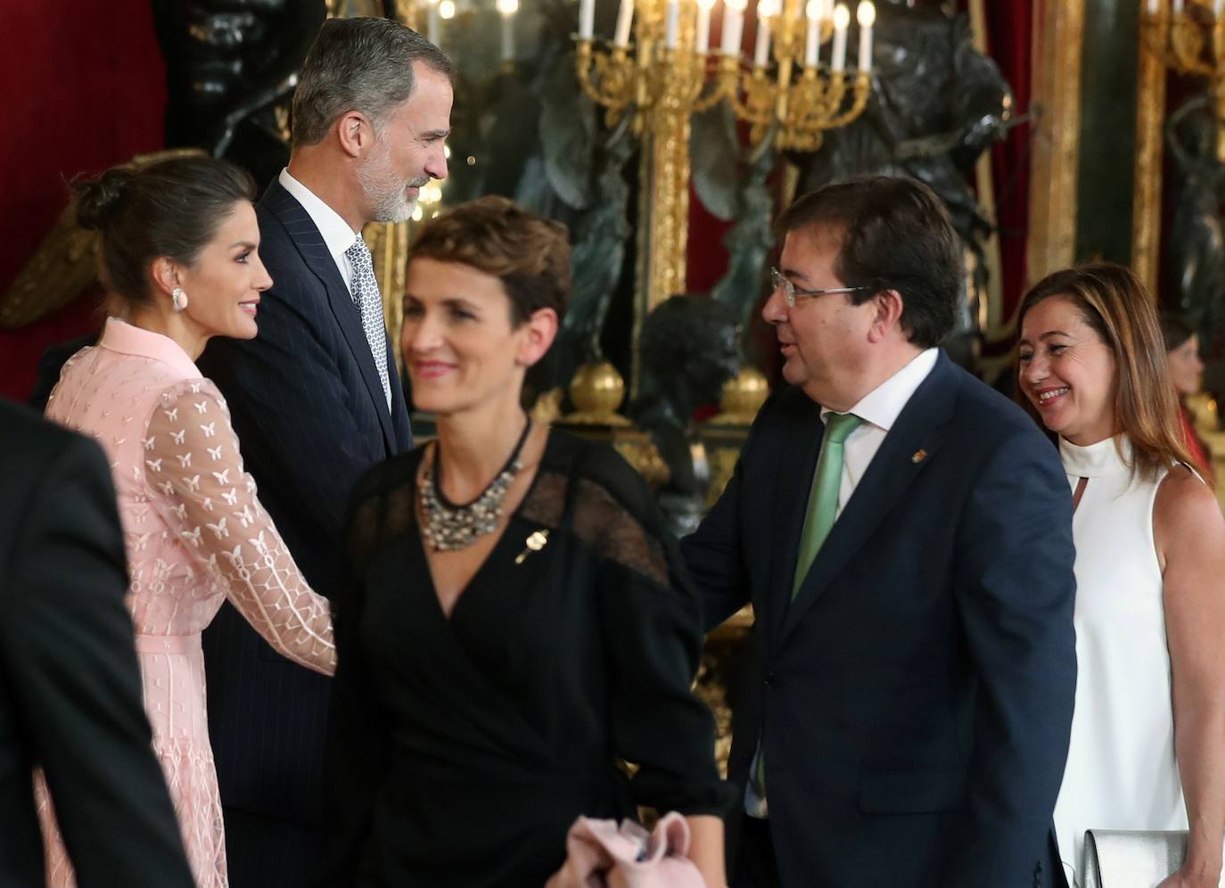 Recepción en el Palacio Real con motivo la Fiesta Nacional de 2019