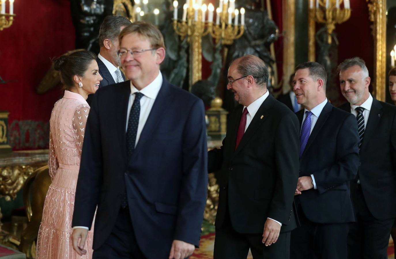 Recepción en el Palacio Real con motivo la Fiesta Nacional de 2019