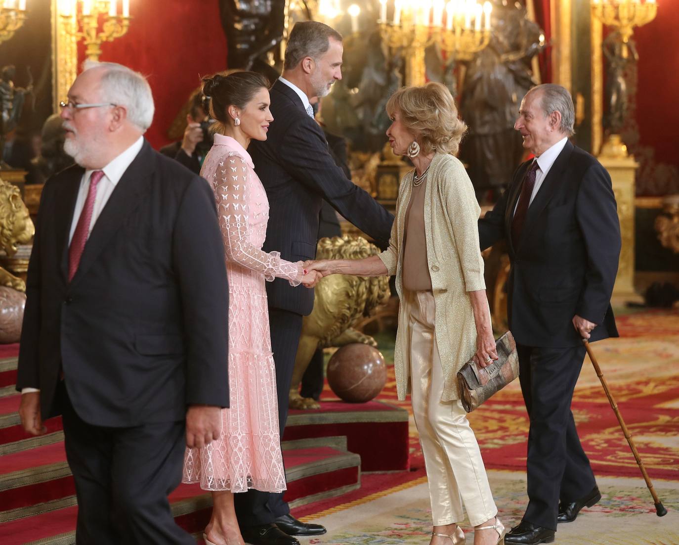 Recepción en el Palacio Real con motivo la Fiesta Nacional de 2019