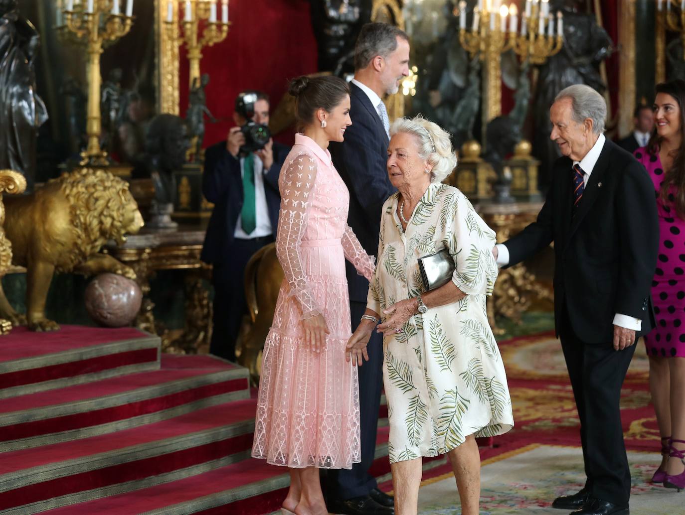 Recepción en el Palacio Real con motivo la Fiesta Nacional de 2019