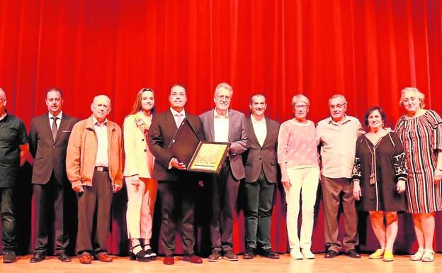 Un momento del homenaje en la Casa de la Cultura.