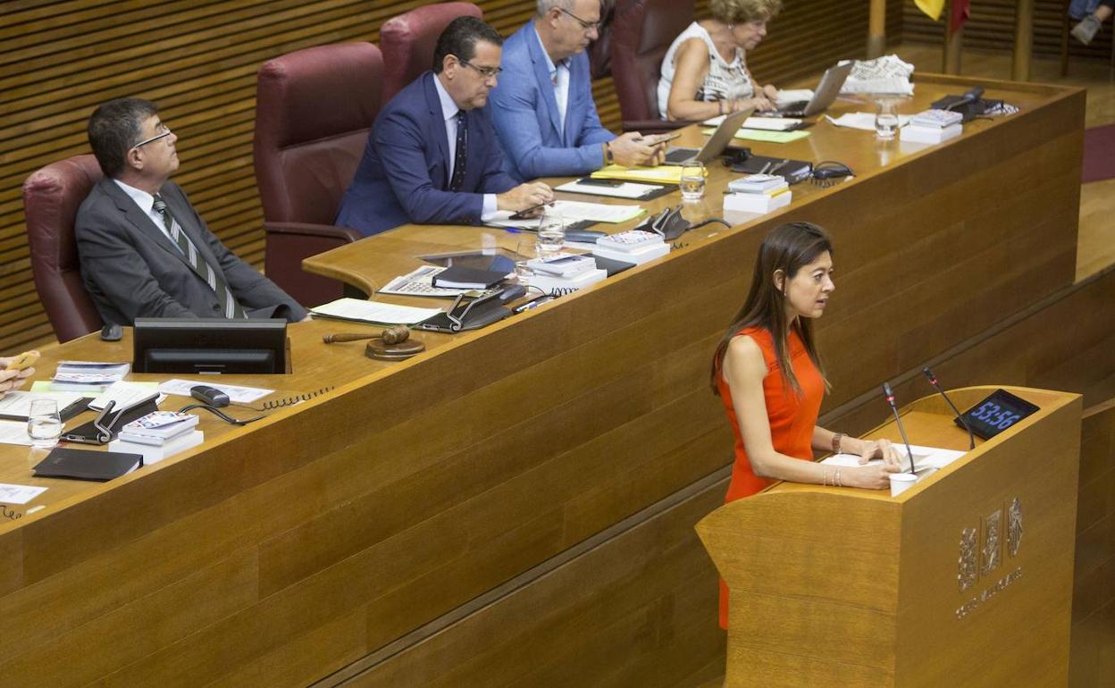 La consellera de Innovación, Carolina Pascual, en Les Corts 