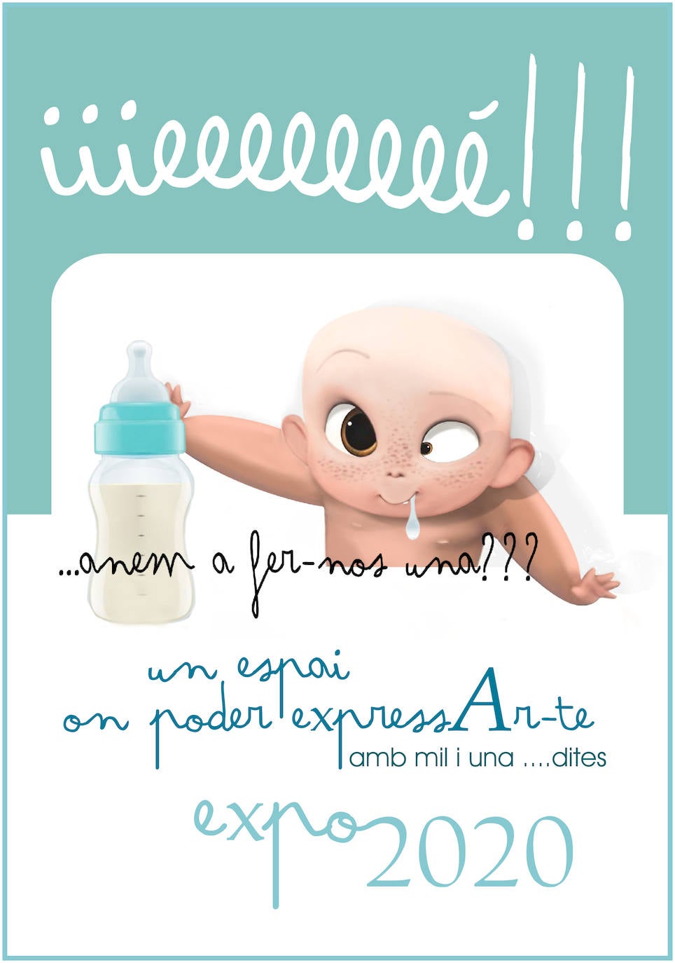 EXPOSICIÓ-MÌSSER MASCÓ: Falla infantil, sección Especial | Del artista Joan S. Blanch, con el lema 'iiieeeeeeeé!!!'.