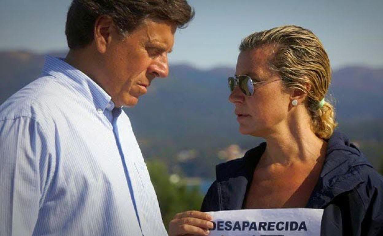 Juan Carlos Quer y Diana López-Pinel, tras la desaparición de su hija mayor.