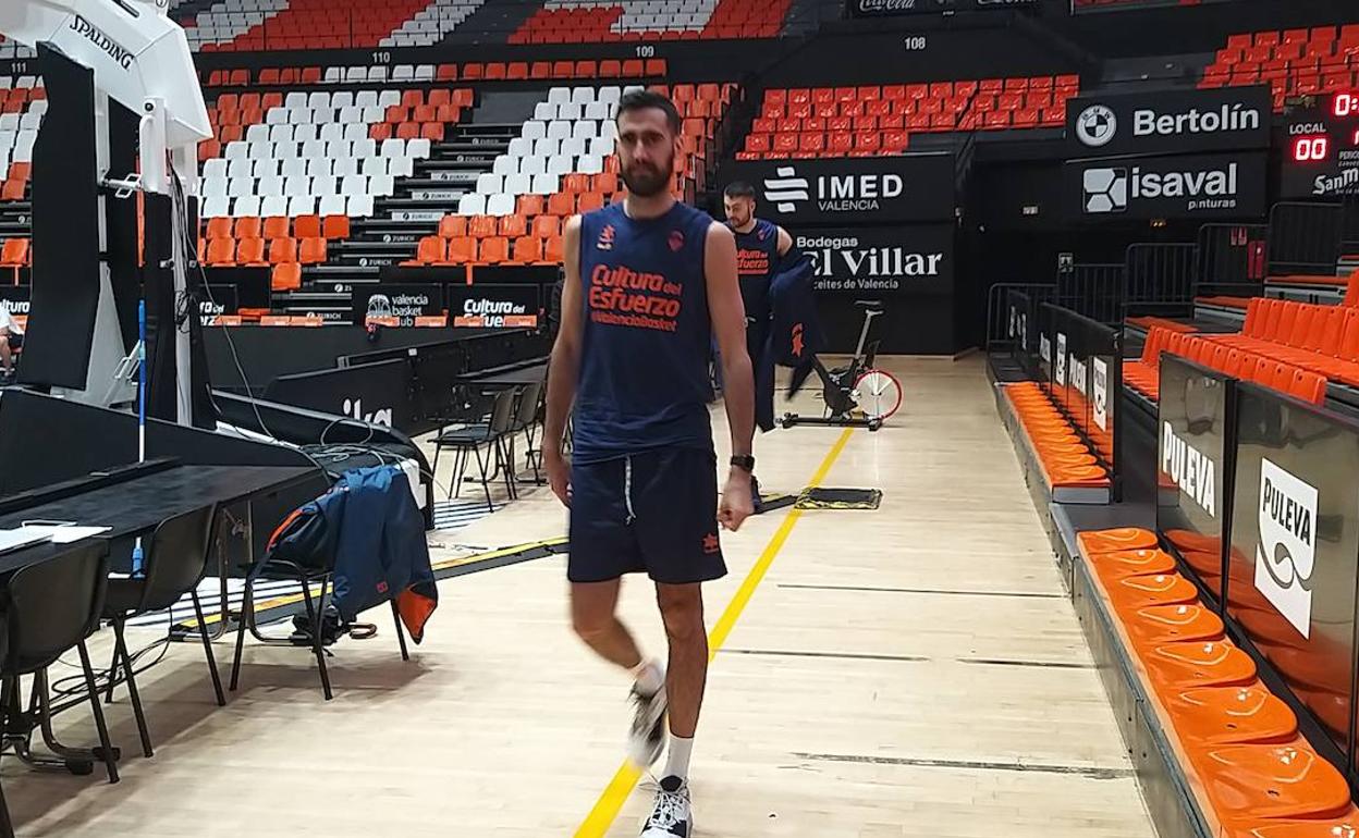 Joan Sastre, jugador del Valencia Basket. 